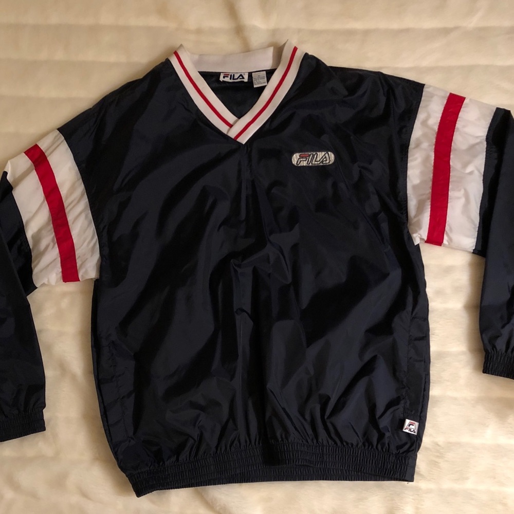 Fila nylon tennis sweatshirt